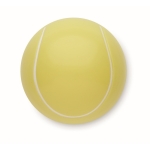 Bálsamo labial de ABS forma de bola de ténis, sabor a baunilha SPF10 cor amarelo quarta vista