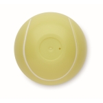 Bálsamo labial de ABS forma de bola de ténis, sabor a baunilha SPF10 cor amarelo quinta vista