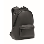 Mochila para portátil de couro sintético com bolso frontal 15'' cor preto