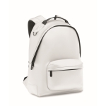 Mochila para portátil de couro sintético com bolso frontal 15'' cor branco
