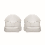 Sapatilhas leves de PU com sola de borracha tamanho 46 cor branco oitava vista
