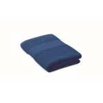 Toalha macia e absorvente de algodão orgânico 100% 360 g/m2 50x30 cor azul real