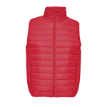 Colete de penas homem com bolsos laterais SOL'S Stream 280 g/m2 cor vermelho quinta vista