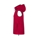 Colete softshell com gola alta e interior micropolar 300 g/m2 cor vermelho segunda vista