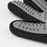 Luva para escovar animais com fita adesiva de velcro ajustável quinta vista