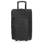 Trolley de rPET 600D com base rígida e compartimento duplo cor preto primeira vista