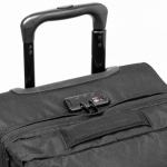 Trolley de rPET 600D com base rígida e compartimento duplo sexta vista