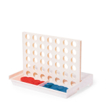 Jogo 4 em 1 feito de palha de trigo com 42 peças circulares vista principal