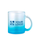 Caneca de vidro com acabamento fosco em cores translúcidas 350ml vista principal