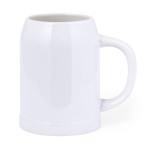Jarro de cerveja de cerâmica com acabamento branco 700ml cor branco primeira vista