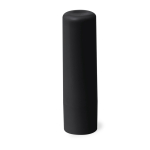 Bálsamo labial vegan, sabor baunilha, FPS10 em estojo de ABS reciclado cor preto primeira vista