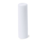 Bálsamo labial vegan, sabor baunilha, FPS10 em estojo de ABS reciclado cor branco primeira vista