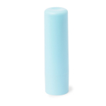 Bálsamo labial vegan, sabor baunilha, FPS10 em estojo de ABS reciclado cor azul-claro primeira vista