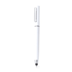 Caneta com ponteira e kit de limpeza de auriculares, tinta azul cor branco primeira vista