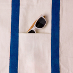 Saco de algodão de praia com bolso e fecho magnético 280 g/m2 Eco Beach terceira vista