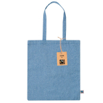 Saco, algodão Fairtrade, reciclado GRS, asas longas 120 g/m2 cor azul primeira vista
