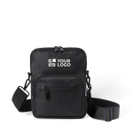 Bolsa de poliéster RPET com compartimento frontal duplo vista principal