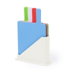 Conjunto de 4 tábuas de corte para diferentes tipos de alimentos cor multicolor segunda vista