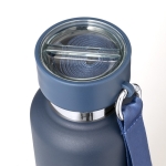 Termo de aço inox de 500ml, copo 300ml e alça de transporte quarta vista