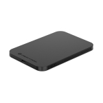 Powerbank magnética de alumínio reciclado com íman 3.000 mAh cor preto vista décima primeira