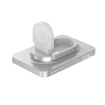 Powerbank 2 em 1 com íman e carregador para relógio 5.000 mAh cor prateado vista décima segunda
