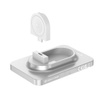 Powerbank 2 em 1 com íman e carregador para relógio 5.000 mAh cor prateado vista décima terceira