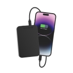 Bateria externa com íman para o telemóvel e porta tipo C 10.000 mAh cor preto sétima vista