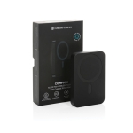 Bateria externa com íman para o telemóvel e porta tipo C 10.000 mAh cor preto vista com caixa