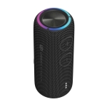 Coluna sem fios à prova de água com subwoofers duplos 30W cor preto