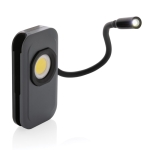 Luz de trabalho de plástico reciclado com luz LED extensível cor cinzento quarta vista