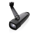 Lanterna dínamo com bateria de lítio e luz LED de 120 lúmens cor preto