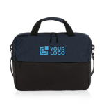 Bolsa de RPET para PC com múltiplos bolsos interiores 15,6'' cor azul vista principal