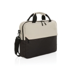 Bolsa de RPET para PC com múltiplos bolsos interiores 15,6'' cor branco-sujo