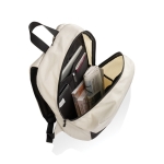 Mochila de viagem de RPET disponível em várias cores 15,6'' cor branco-sujo quinta vista
