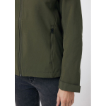 Casaco softshell de homem casual fit 300 g/m2 Iqoniq cor caqui terceira vista com modelo