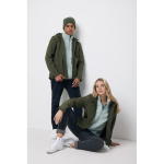 Casaco softshell de homem casual fit 300 g/m2 Iqoniq cor caqui quarta vista com modelo