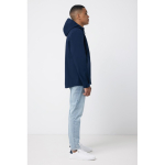 Casaco softshell de homem casual fit 300 g/m2 Iqoniq cor azul-marinho segunda vista com modelo