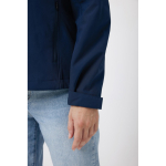 Casaco softshell de homem casual fit 300 g/m2 Iqoniq cor azul-marinho quarta vista com modelo
