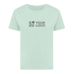 T-shirt de mulher algodão reciclado slim fit 160 g/m2 Iqoniq cor verde-claro vista principal