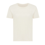 T-shirt de mulher algodão reciclado slim fit 160 g/m2 Iqoniq cor natural