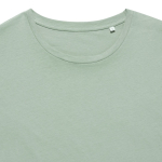 T-shirt de mulher algodão reciclado slim fit 160 g/m2 Iqoniq cor verde oliva terceira vista