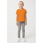T-shirt de criança algodão reciclado casual fit 160 g/m2 Iqoniq cor cor-de-laranja