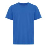 T-shirt de criança algodão reciclado casual fit 160 g/m2 Iqoniq cor azul real