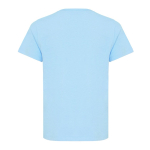 T-shirt de criança algodão reciclado casual fit 160 g/m2 Iqoniq cor ciano segunda vista