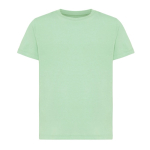 T-shirt de criança algodão reciclado casual fit 160 g/m2 Iqoniq cor verde oliva