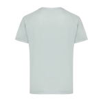T-shirt técnica poliéster reciclado casual fit 150 g/m2 Iqoniq cor verde oliva vista com logo