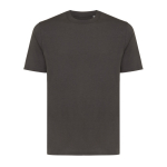 T-shirt unissex de algodão reciclado slim fit 160 g/m2 Iqoniq cor prateado mate