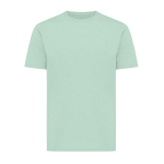 T-shirt unissex de algodão reciclado slim fit 160 g/m2 Iqoniq cor verde-claro