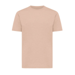 T-shirt unissex de algodão reciclado slim fit 160 g/m2 Iqoniq cor salmão