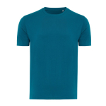 T-shirt unissex de algodão reciclado slim fit 160 g/m2 Iqoniq cor azul acinzentado